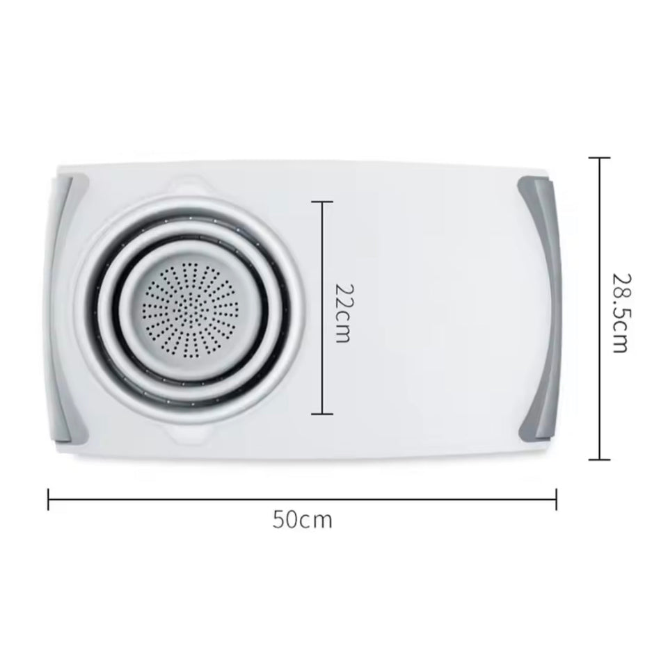 MultiFunctional Cutting Board With Sink Drain Basket