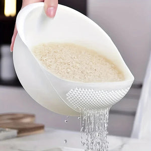 Rice Drainer Colander Rice Bowl