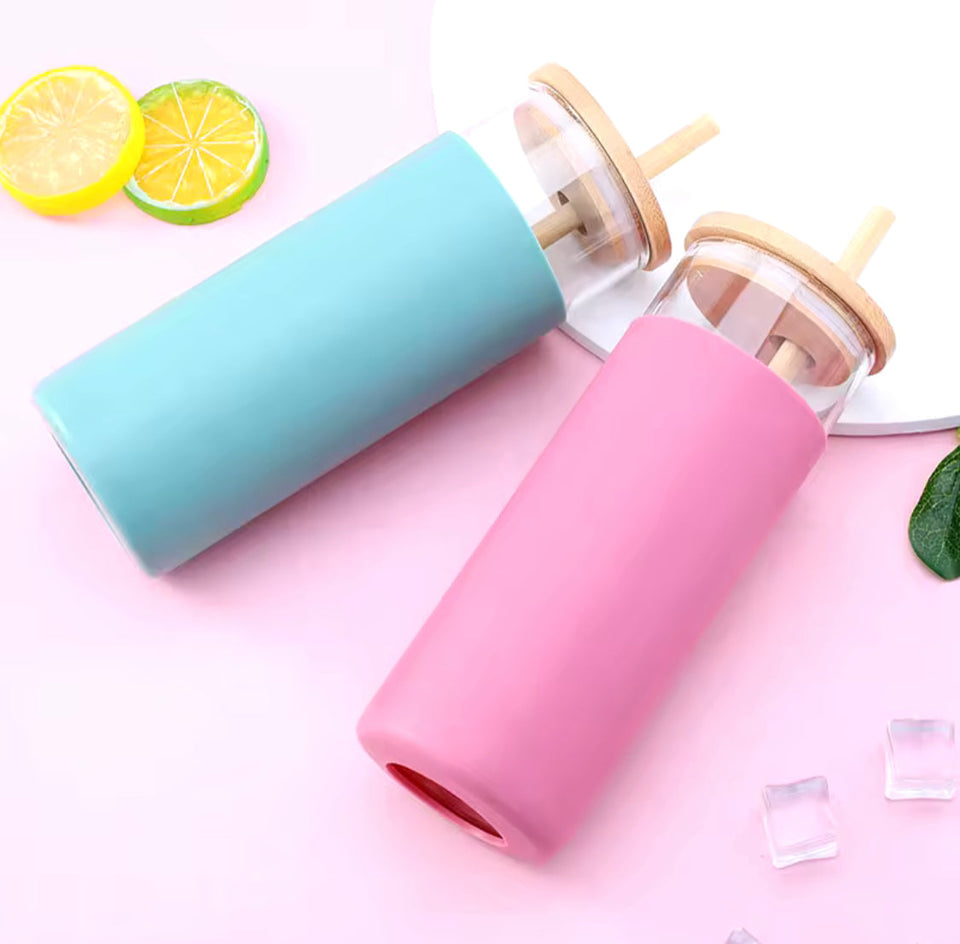 500ML Tumbler Glass Water Bottle