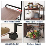 4-Tier Metal Kitchen Bakers Rack