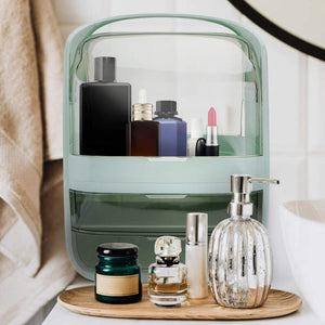 Dust-Proof Clear Makeup Organizer