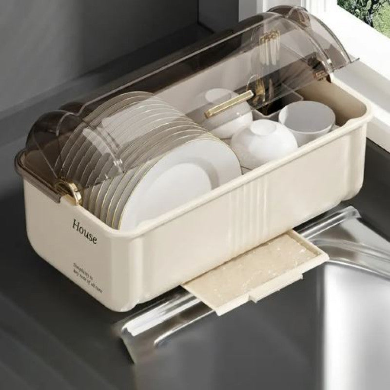 Kitchen Dish Rack with Cover