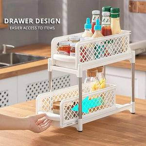 2 - Tier slide Storage Organizer