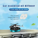 Car Air Freshener Solar Helicopter