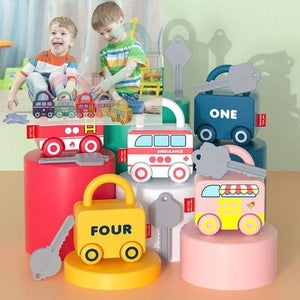 Montessori Numbers Matching Locks Train And Keys