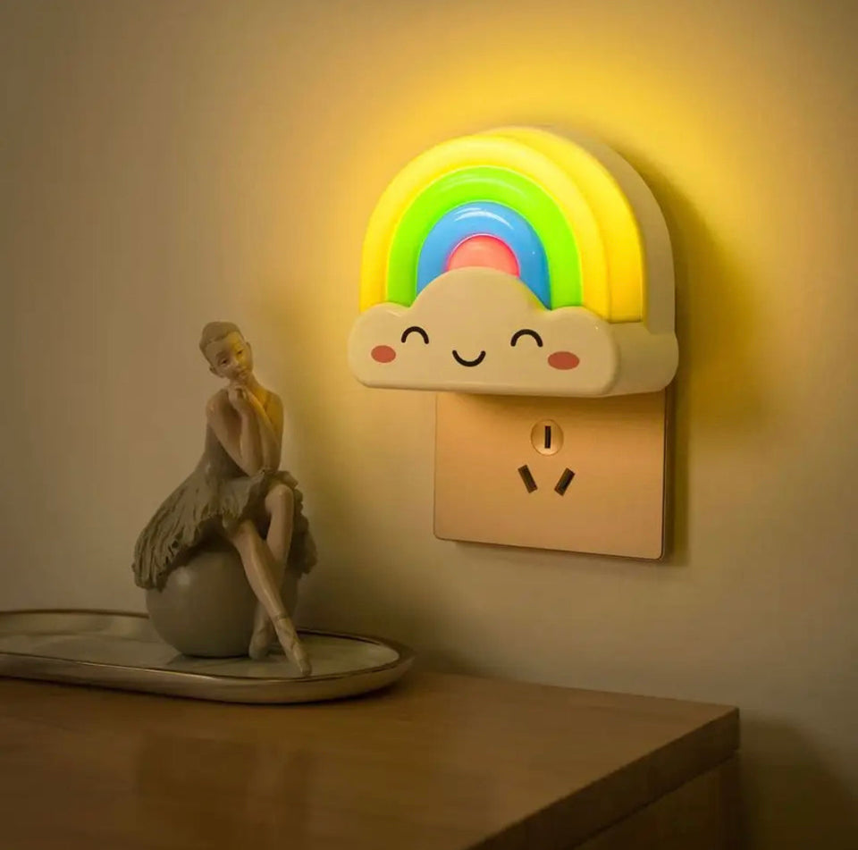 Rainbow Remote Control Night Light, Bedroom Night Lamp