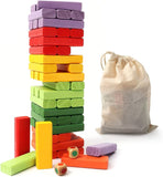 54 Wooden Blocks( Multicolor)