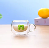 250ml Double Wall Glass Coffee Mug