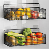 Kitchen Wall Mount Storage Rack, Multifunctional Kitchen Organiser, Wall Shelf Spice Rack