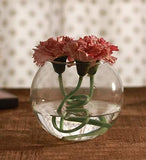 Clear Round Glass Vase 12cm