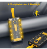 Led Light Power Bank, 66W Comes With Four Wire Fast Charging Charging Treasure LED Light