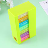 21- Grids Pill Box Simple Medicine Box Pills Container Green