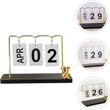 Bear Metal Desk Calendar