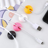 6 Pcs Self Adhesive Silicone Cable Clips