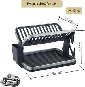 Binca 2 Tier Foldable Dish Rack