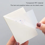 100 Sheets Transparent Sticky Notes