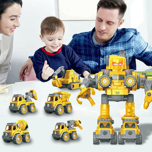 5-in-1 Construction Robot Toy Set