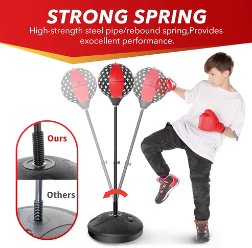 Cloud Fitness Punching Bag with Stand for Kids