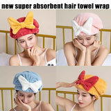 Microfiber Hair Drying Towel Cap