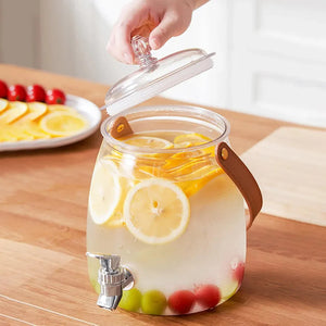 Beverage Dispenser Container With Handle