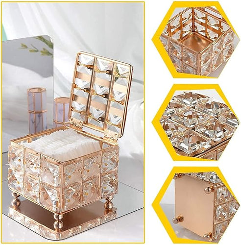 Crystal Makeup Box with Lid