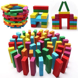 54 Wooden Blocks( Multicolor)