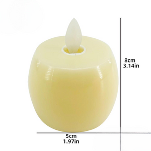 Apple Shape Candle Lamp, Flameless LED Candle, LED Candle