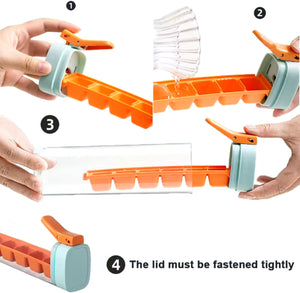 6 Compartment Press Type Ice Cube Mold