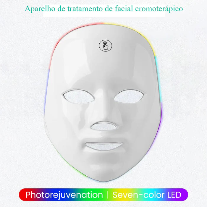 USB Rechargeable Facial LED Mask 7 Colors LED Photon Therapy Beauty Mask Skin Rejuvenation Home Face Lifting Whitening Beauty Device