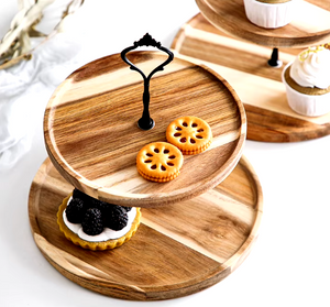 Wooden Tiered Cupcake Stand