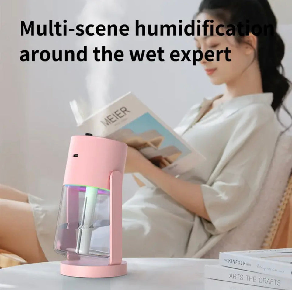 Mini Air Humidifier with Starry Sky Lights