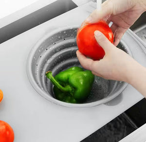 MultiFunctional Cutting Board With Sink Drain Basket