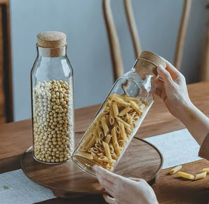 Transparent Glass Nut Storage Jar