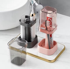 Toothbrush Holder with Gargle Cup