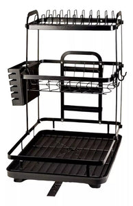 PREMIUM 3 LEVEL DISH DRYING RACK