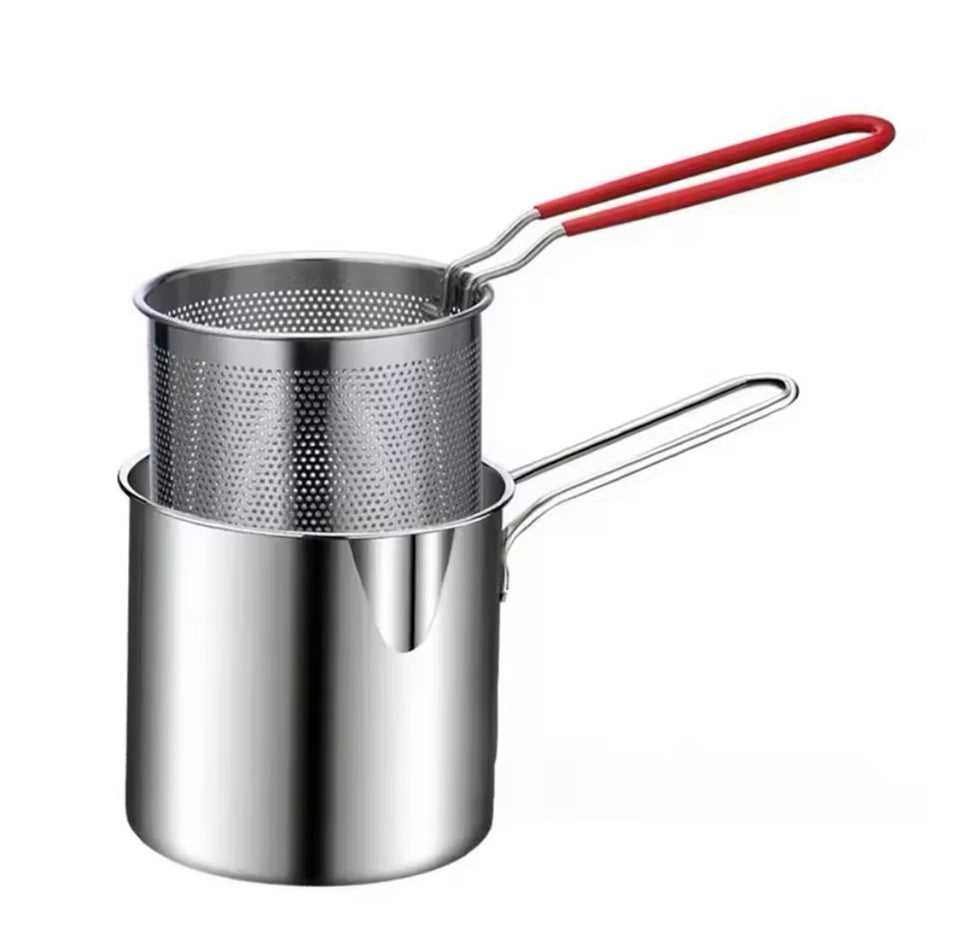 Stainless Steel Deep Fryer With Frying Basket