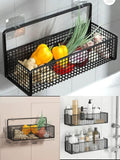 Kitchen Wall Mount Storage Rack, Multifunctional Kitchen Organiser, Wall Shelf Spice Rack