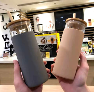 500ML Tumbler Glass Water Bottle