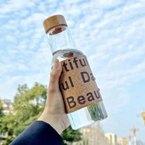 Beautiful Day Wooden Cap Water Bottle