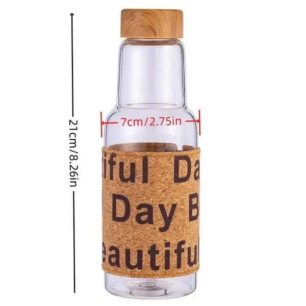 Beautiful Day Wooden Cap Water Bottle