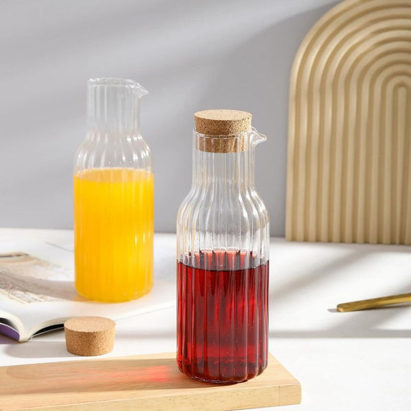 1 Liter Glass Bottle With Cork Lid