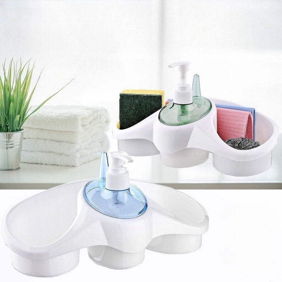 Snip Soap Dispenser With Sponge Holder