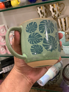 Danny Home™ 4 Pcs  Leaf Printed Mugs