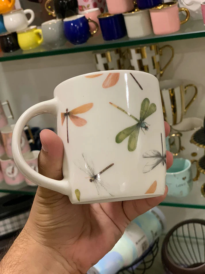 "Danny Home™  4 Pcs Floral Mugs"