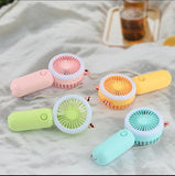 Mini Handheld Fan With LED