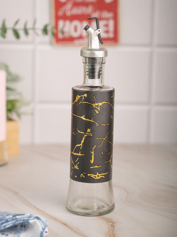 Glass Marble Oil/Vinegar Dispenser Bottle