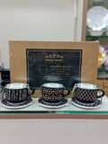 Danny Home™ Black Cup & Saucer Set, 3 Pcs"