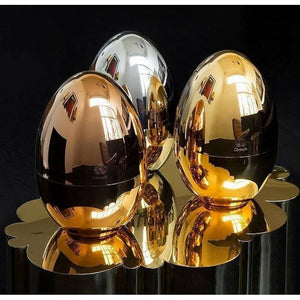 6 Pcs Luxury Gold Egg Shape Cutlery Holder