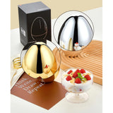 6 Pcs Luxury Gold Egg Shape Cutlery Holder