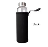 Portable Glass Water Bottle With SS Lid-550ML